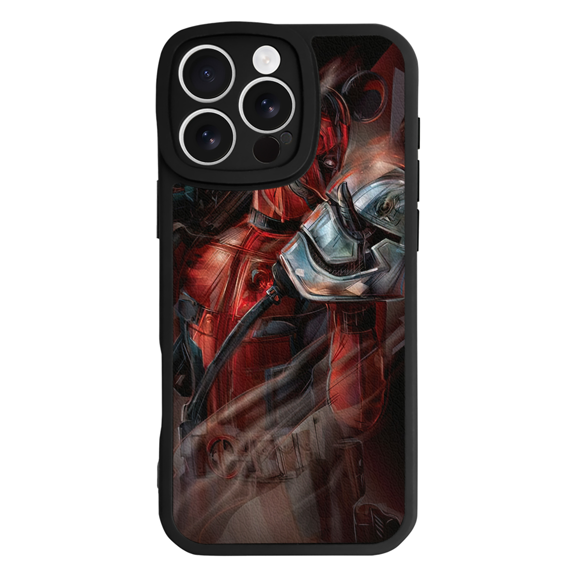 （画像用） Deadpool デッドプール 【iPhone 16シリーズ対応】シリコンスマホケース（レザー調） 材質：シリコン